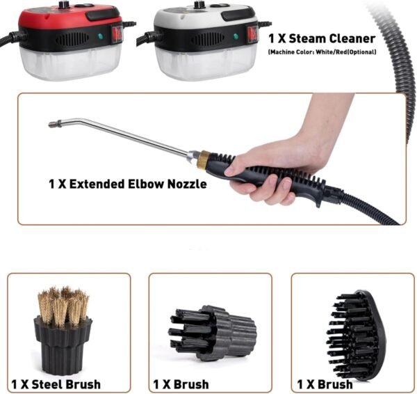 Moongiantgo High Pressure Steam Cleaner – 2500W Portable Power Steamer for Bathroom & Home Cleaning - Image 4